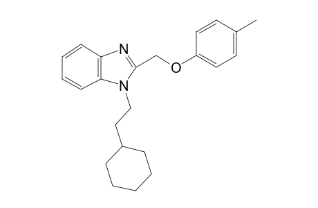 1H-1,3-Benzimidazole, 1-(2-cyclohexylethyl)-2-[(4-methylphenoxy)methyl]-