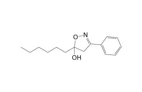 5-Hexyl-5-hydroxy-3-phenylisoxazoline