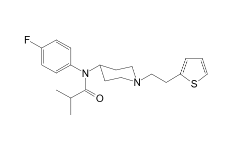 N-(4-Fluorophenyl)-N-(1-[2-(thiophen-2-yl)ethyl]piperidin-4-yl)isobutanamide