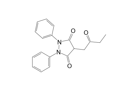 1,2-diphenyl-4-(2-oxobutyl)-3,5-pyrazolidinedione