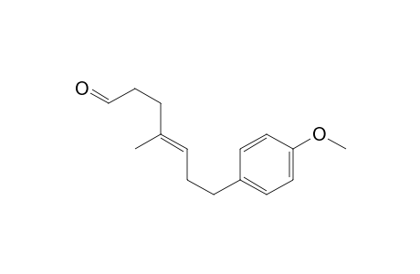 4-Heptenal, 7-(4-methoxyphenyl)-4-methyl-, (E)-