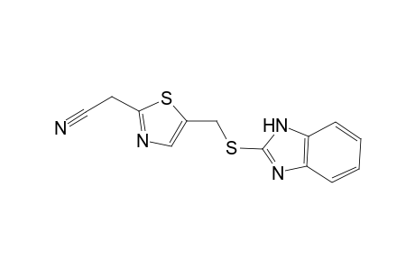 Acetonitrile, [5-(1H-benzoimidazol-2-ylsulfanylmethyl)thiazol-2-yl]-