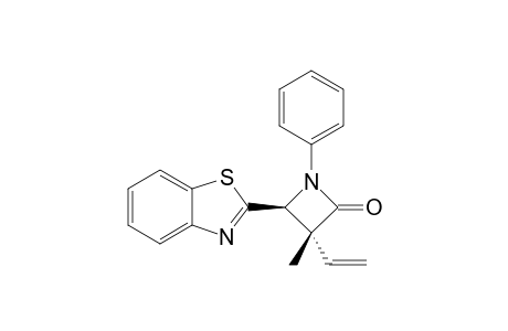 (3R,4S)-4-Benzothiazol-2-yl-3-methyl-1-phenyl-3-vinyl-azetidin-2-one