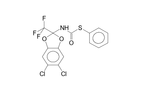 2-(3-PHENYLTHIOCARBAMIDO)-2-TRIFLUOROMETHYL-5,6-DICHLOROBENZO-1,3-DIOXOLANE