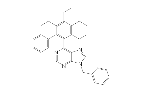 9-(phenylmethyl)-6-(2,3,4,5-tetraethyl-6-phenyl-phenyl)purine