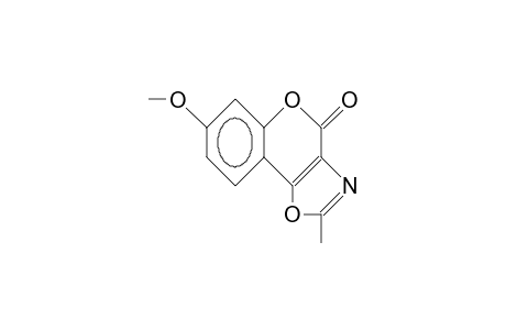 7-Methoxy-2-methyl-4H-(1)benzopyrano(3,4-D)oxazol-4-one