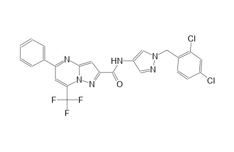 N-[1-(2,4-dichlorobenzyl)-1H-pyrazol-4-yl]-5-phenyl-7-(trifluoromethyl)pyrazolo[1,5-a]pyrimidine-2-carboxamide