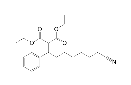 2-(7-cyano-1-phenyl-heptyl)malonic acid diethyl ester