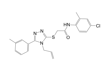 2-{[4-allyl-5-(3-methylphenyl)-4H-1,2,4-triazol-3-yl]sulfanyl}-N-(4-chloro-2-methylphenyl)acetamide
