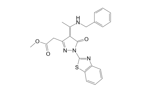 2-[(4Z)-1-(1,3-benzothiazol-2-yl)-4-[1-(benzylamino)ethylidene]-5-keto-2-pyrazolin-3-yl]acetic acid methyl ester