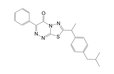 4H-[1,3,4]thiadiazolo[2,3-c][1,2,4]triazin-4-one, 7-[1-[4-(2-methylpropyl)phenyl]ethyl]-3-phenyl-