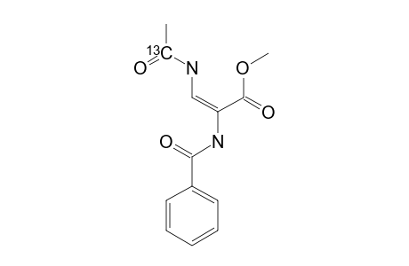 METHYL-2-N-BENZOYLAMINO-3-N-[(13)-CO]-ACETYLAMINO-2-PROPENOATE
