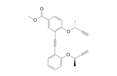 (-)-Methyl 4-{[(1R)-1-methylprop-2-yn-1-yl]oxy}-3-[(2-{[(1R)-1-methylprop-2-yn-1-yl]oxy}phenyl)ethynyl]benzoate