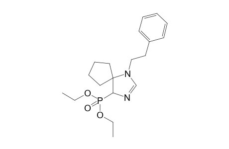 Diethyl (1-phenethyl-1,3-diazaspiro[4.4]non-2-en-4-yl)phosphonate