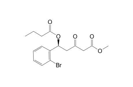 (5S)-Methyl .delta-butyryloxy-.delta.-(o-bromophenyl)-.beta.-oxo-pentanoate