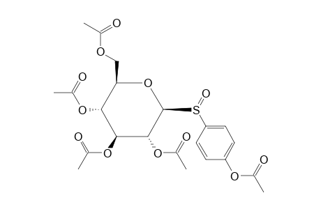 1-deoxy-1-[(p-hydroxyphenyl)sulfinyl]-beta-D-glucopyranose, pentaacetate