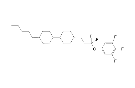 4-(3,3-difluoro-3-(3,4,5-trifluorophenoxy)propyl)-4'-pentylbi(cyclohexane)