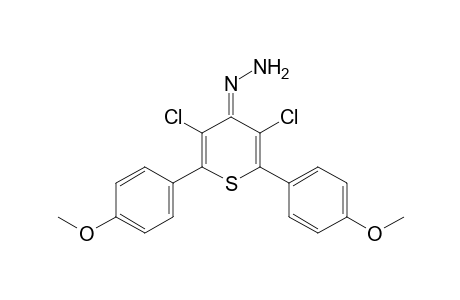2,6-bis(p-methoxyphenyl)-3,5-dichloro-4H-thiopyran-4-one, hydrazone