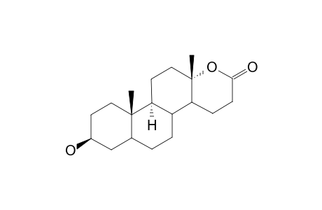 3-BETA-HYDROXY-17A-OXA-D-HOMO-5-ALPHA,13-ALPHA-ANDROSTAN-17-ONE