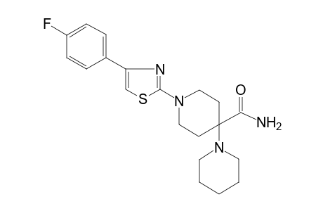1-[4-(4-fluorophenyl)-2-thiazolyl]-4-(1-piperidinyl)-4-piperidinecarboxamide