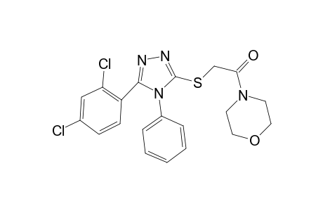 2-[[5-(2,4-dichlorophenyl)-4-phenyl-1,2,4-triazol-3-yl]sulfanyl]-1-morpholin-4-yl-ethanone