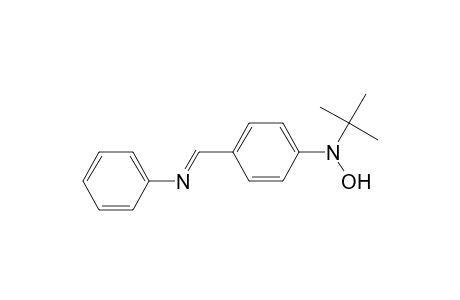 Benzenamine, N-(1,1-dimethylethyl)-N-hydroxy-4-[(phenylimino)methyl]-