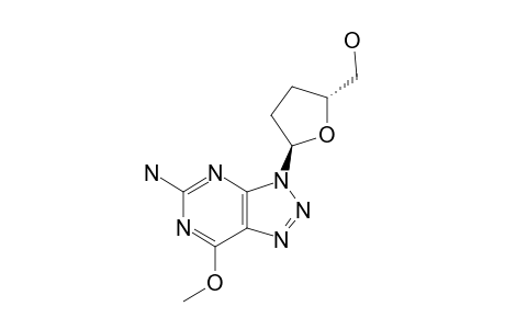 5-AMINO-3-(2,3-DIDEOXY-ALPHA-D-GLYCERO-PENTOFURANOSYL)-7-METHOXY-3H-1,2,3-TRIAZOLO-[4,5-D]-PYRIMIDINE
