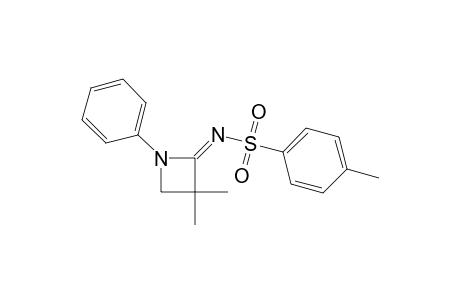 3,3-Dimethyl-1-phenyl-2-[N-(p-toluenesulfonyl)imino]azetidine