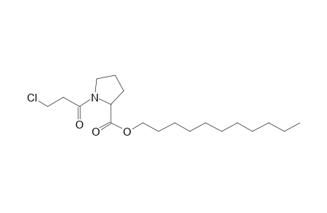 L-Proline, N-(3-chloropropionyl)-, undecyl ester