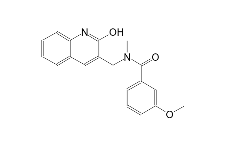 N-[(2-hydroxy-3-quinolinyl)methyl]-3-methoxy-N-methylbenzamide