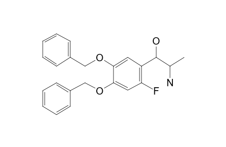 Benzeneethanamine, 2-fluoro-4,5-dibenzyloxy-.beta.-hydroxy-.alpha.-methyl-