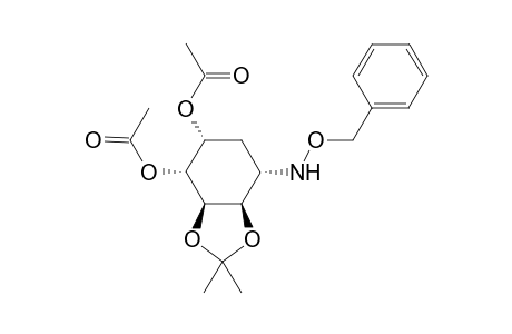 (1R,2R,3R,4R,5S)-5-Benzyloxyamino-1,2-diacetoxy-3,4-isopropylidenedioxycyclohexane