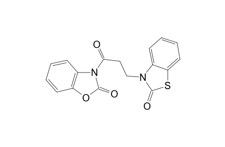 Benzoxazol-2(3H)-one, 3-[3-(2,3-dihydro-2-oxo-3-benzothiazolyl)-1-oxopropyl]-