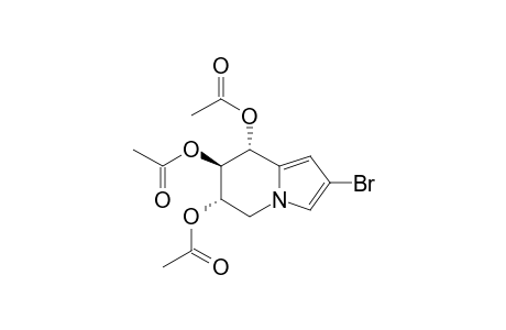 (6S,7R,8R)-2-bromo-5,6,7,8-tetrahydroindolizine-6,7,8-triyl triacetate