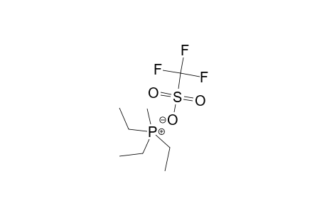 METHYL-TRIETHYLPHOSPHONIUM-TRIFLUOROMETHANESULFONATE;[(C2H5)3PCH3][CF3SO3]