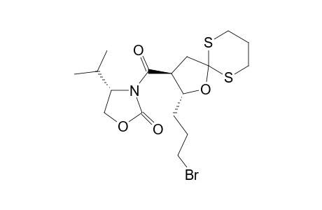 2,2-[(2R,3S)-3-[[(4S)-4-(Methylethyl)-2-oxo-3-oxazolidinyl]carbonyl]-2-(3-bromopropyl)-1-oxa-1,4-butanediyl]-1,3-dithiane