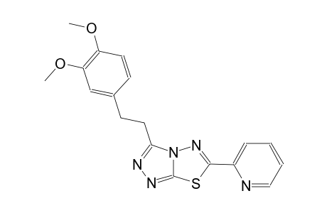 [1,2,4]triazolo[3,4-b][1,3,4]thiadiazole, 3-[2-(3,4-dimethoxyphenyl)ethyl]-6-(2-pyridinyl)-
