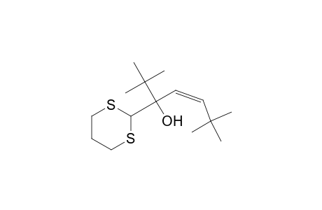 (Z)-.alpha.-(3,3-Dimethyl-1-butenyl)-.alpha.-(1,1-dimethylethyl)-1,3-dithiane-2-methanol
