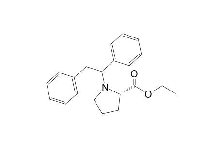 (2S)-Ethyl 1-(1,2-diphenylethyl)pyrrolidine-2-carboxylate