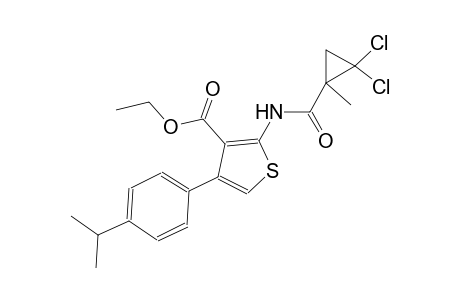 ethyl 2-{[(2,2-dichloro-1-methylcyclopropyl)carbonyl]amino}-4-(4-isopropylphenyl)-3-thiophenecarboxylate
