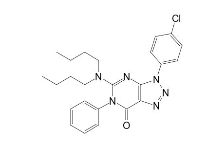 3-(4-Chlorophenyl)-5-di(n-butyl)amino-6-phenyl-3,6-dihydro-7H-1,2,3-triazolo[4,5-d]pyrimidin-7-one