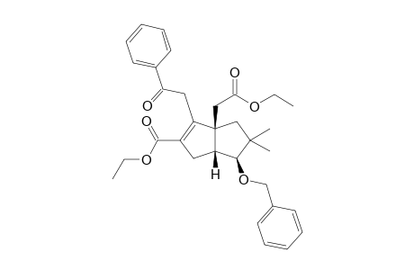 (3aS,6S,6aR)-6-Benzyloxy-3a-ethoxycarbonylmethyl-5,5-dimethyl-3-(2-oxo-2-phenyl-ethyl)-1,3a,4,5,6,6a-hexahydro-pentalene-2-carboxylic acid ethyl ester