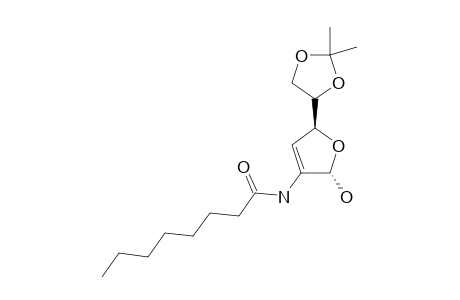 2,3-DIDEOXY-5,6-ISOPROPYLIDENE-2-OCTANOYLAMINO-D-ERYTHRO-HEX-2-ENOFURANOSE