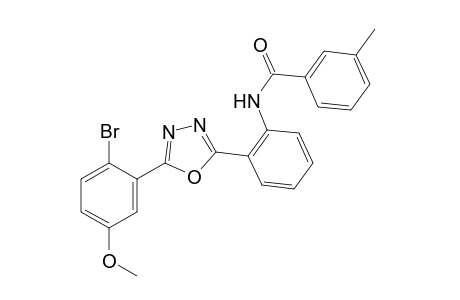 2'-[5-(2-bromo-5-methoxyphenyl)-1,3,4-oxadiazol-2-yl]-m-toluanilide