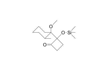 1-(1-Trimethylsiloxy-2-oxo-cyclobutyl)-cis-1-methoxy-2-methyl-cyclohexane