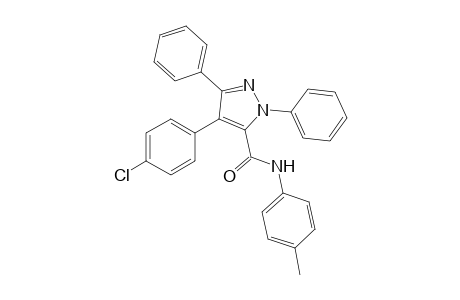 4-(4-Chlorophenyl)-1,3-diphenyl-N-(4-tolyl)-1H-pyrazole-5-carboxamide