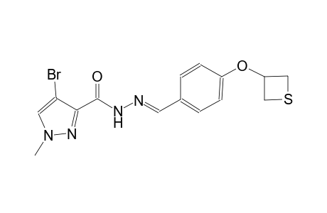 4-bromo-1-methyl-N'-{(E)-[4-(3-thietanyloxy)phenyl]methylidene}-1H-pyrazole-3-carbohydrazide