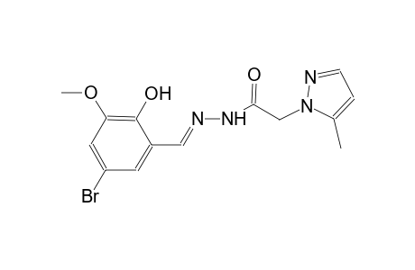 N'-[(E)-(5-bromo-2-hydroxy-3-methoxyphenyl)methylidene]-2-(5-methyl-1H-pyrazol-1-yl)acetohydrazide