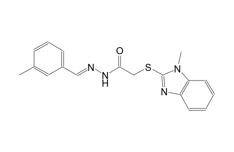 acetic acid, [(1-methyl-1H-benzimidazol-2-yl)thio]-, 2-[(E)-(3-methylphenyl)methylidene]hydrazide
