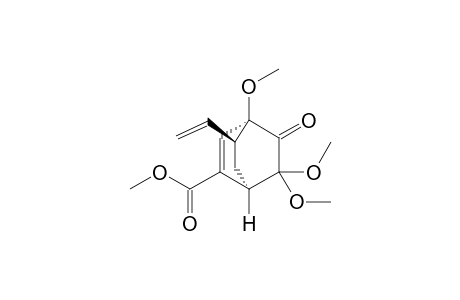 Methyl (1R*,4S*,8S*)-4,6,6-Trimethoxy-8-vinyl-5-oxobicyclo[2.2.2]oct-2-ene-2-carboxylate